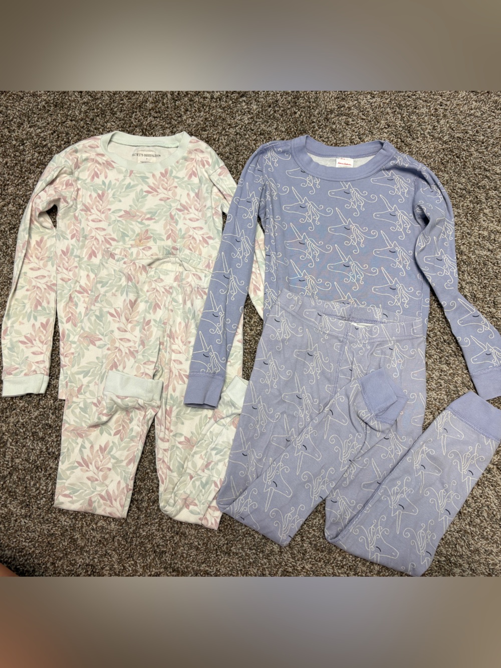 Burt's Bees/ Hanna Anderson Set of 2, Two-Piece Pajama Set